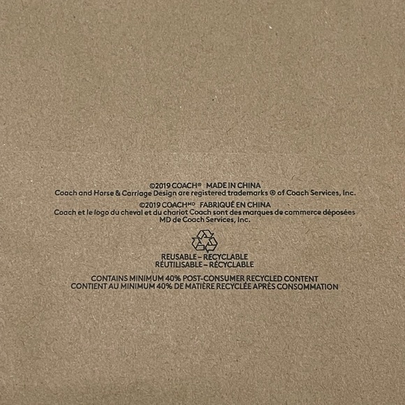 Brand New Size Large Coach Signature Paper Shopping Tote Bag 18.5” X 18” X 6.8” - Picture 5 of 8